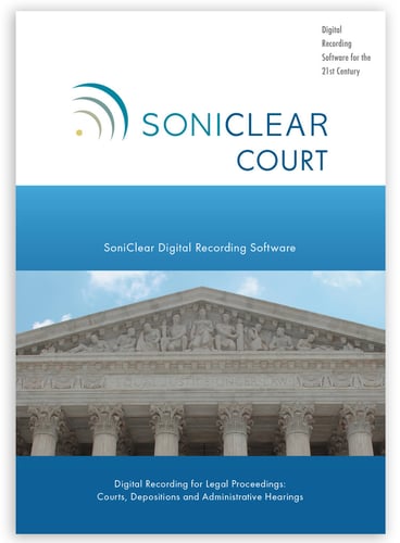 SoniClear Digital Court Reporting Software