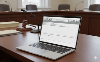 RealTime 10 running in a court