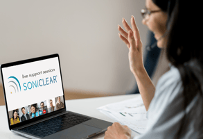 Court Reporter Using SoniClear Court Recorder 10 Software